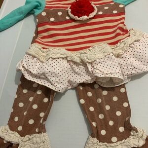 Kids Striped and Polka Dot Matching Set